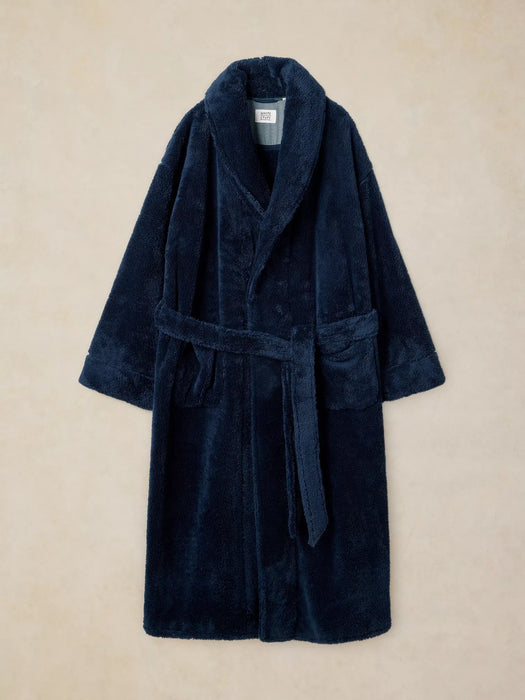 White Stuff Men's Cranworth Cosy Robe In Navy Print