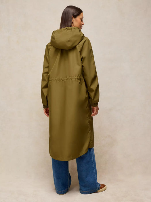 White Stuff Women's Showerproof Coat In Khaki Green