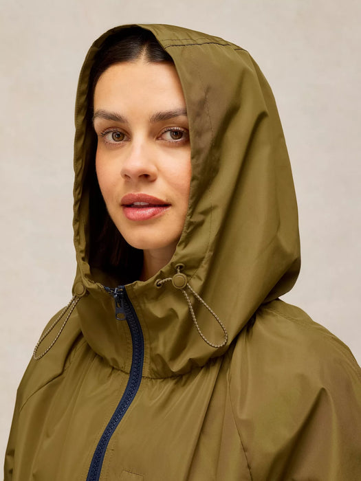 White Stuff Women's Showerproof Coat In Khaki Green