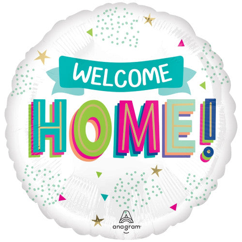 Balloon Welcome Home Dots Foil Balloon 18"