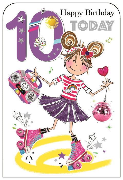 Jonny Javelin 'Happy Birthday 10 Today' Birthday Card