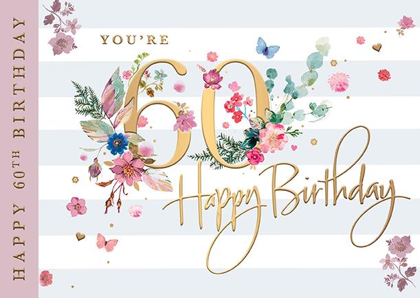 Words N Wishes 'You're 60th Birthday' Card