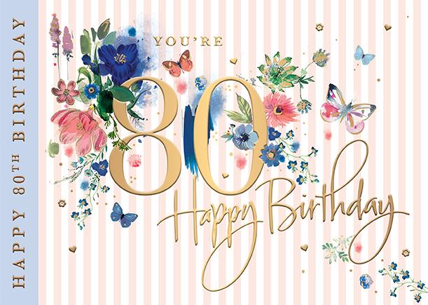 W&W CardG(75) Age 80 Female Bday