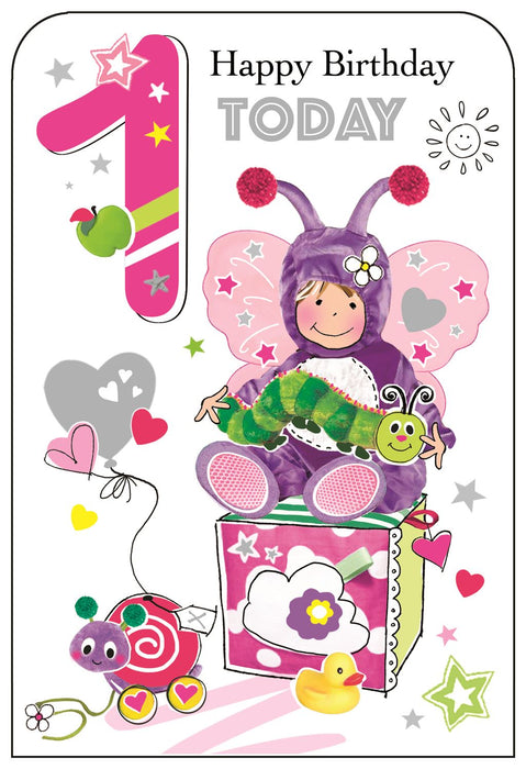 Jonny Javelin 'Happy Birthday 1 Today' Birthday Card