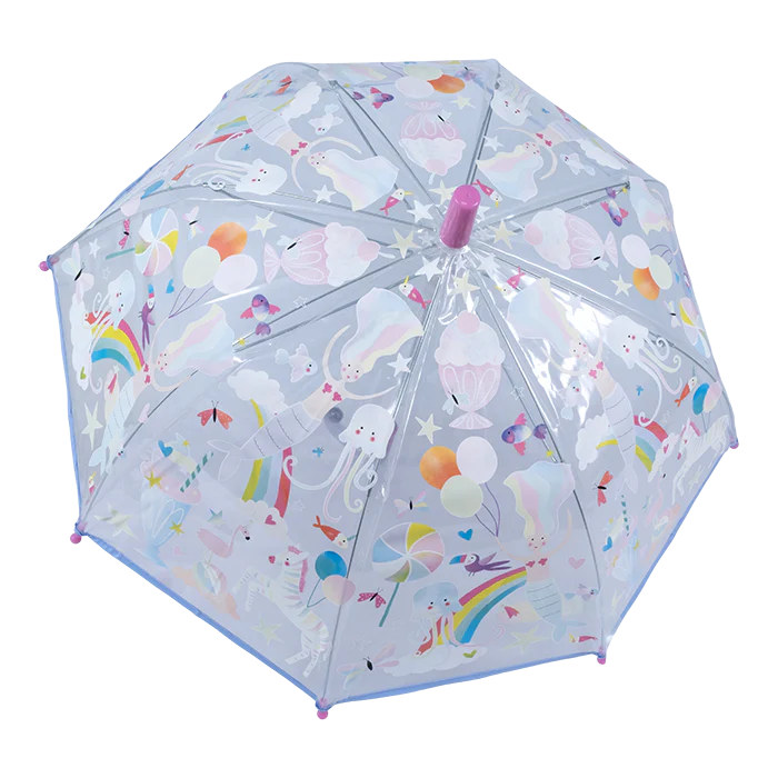 Floss & Rock Transparent Colour Changing Umbrella - Fantasy
