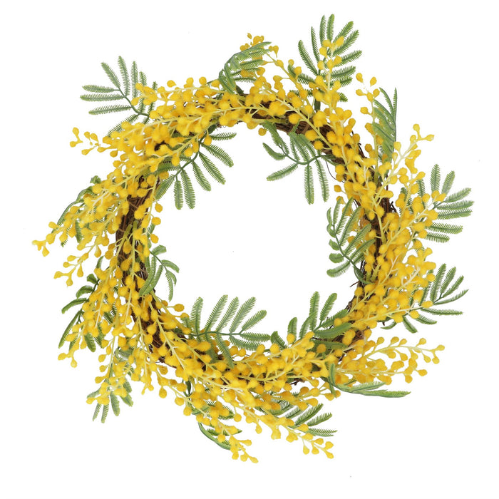 Gisela Graham Mimosa Spring Wreath