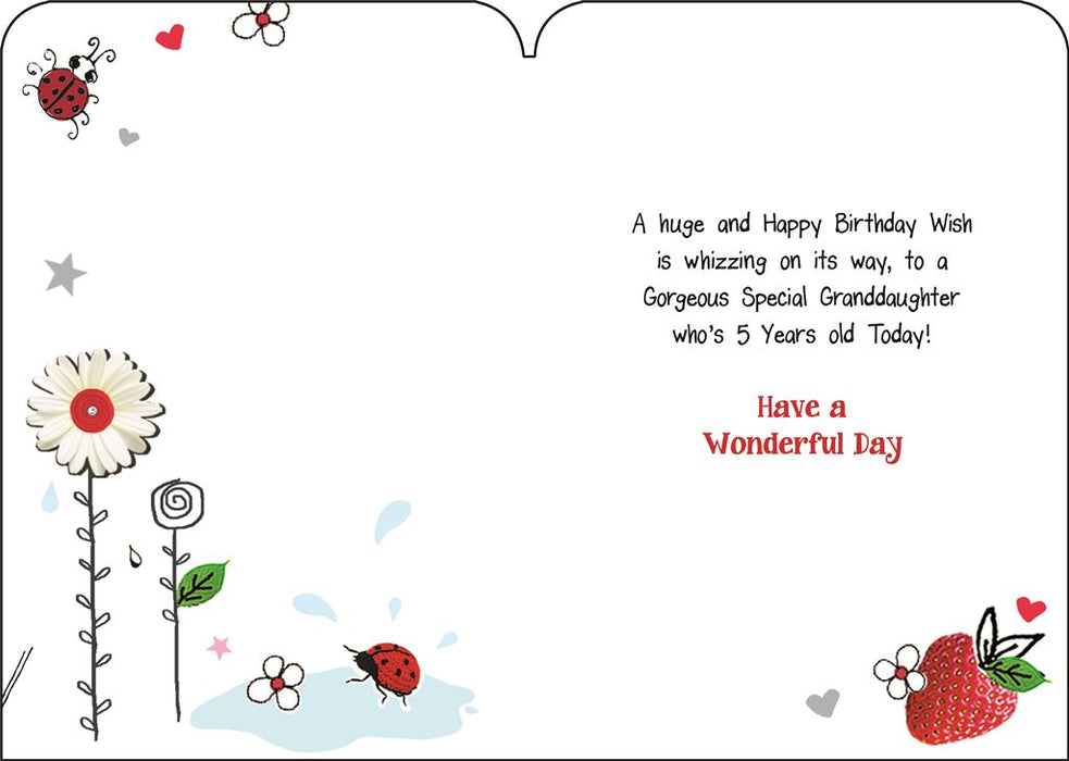 Jonny Javelin 'Special Granddaughter Who's 5 Today' Birthday Card