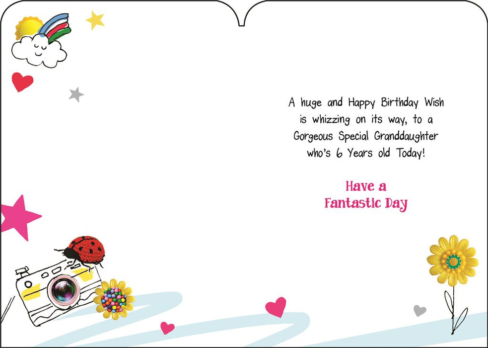 Jonny Javelin 'Special Granddaughter Who's 6 Today' Birthday Card