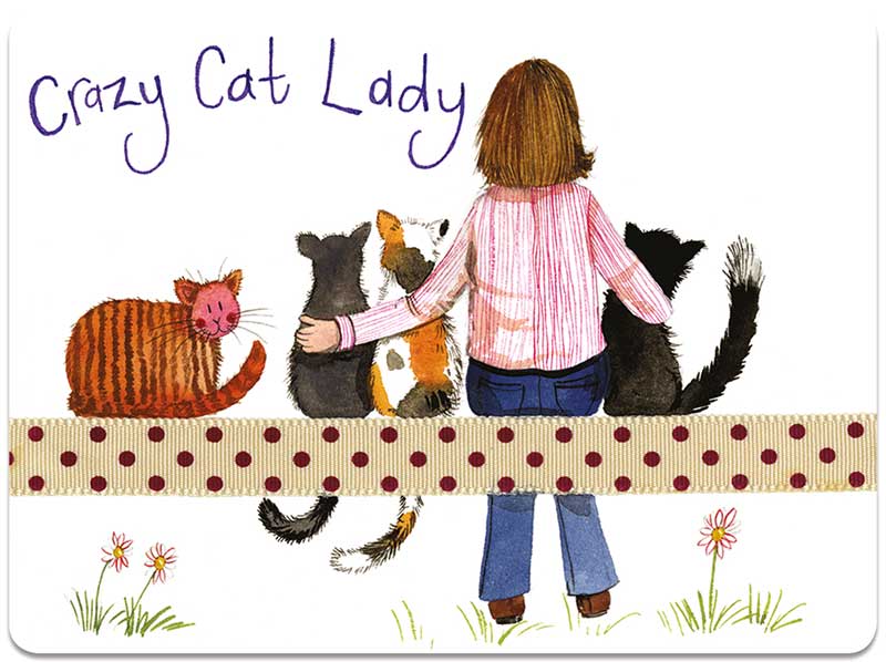 Alex Clark Crazy Cat Lady Placemat