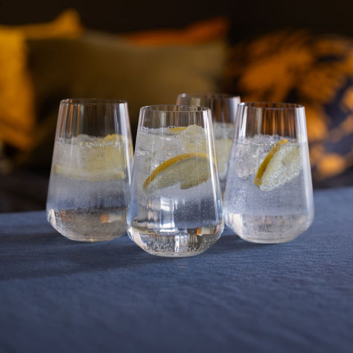 Dartington Cheers! Optic Tall Tumbler Set Of 4
