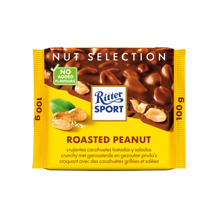 Ritter Sport Milk Chocolate Bar with Roasted Peanuts