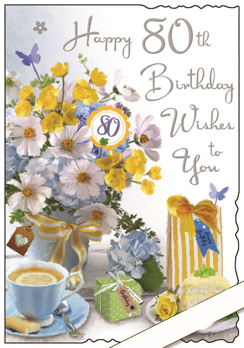 Jonny Javelin 'Happy 80th Birthday' Birthday Card