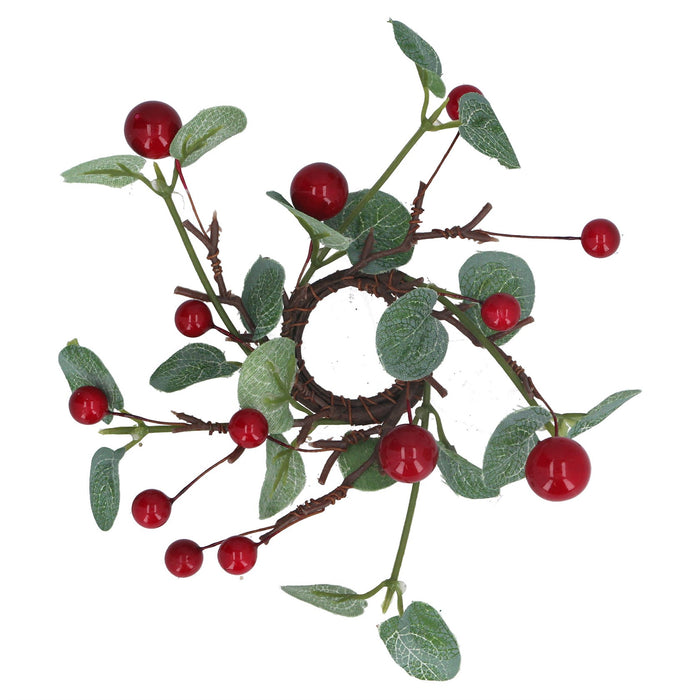 Gisela Graham Variegated Holly &  Berries Garland