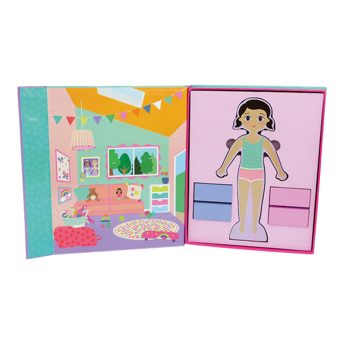 Floss & Rock Wooden Magnetic Dress Up Doll - Best Friends