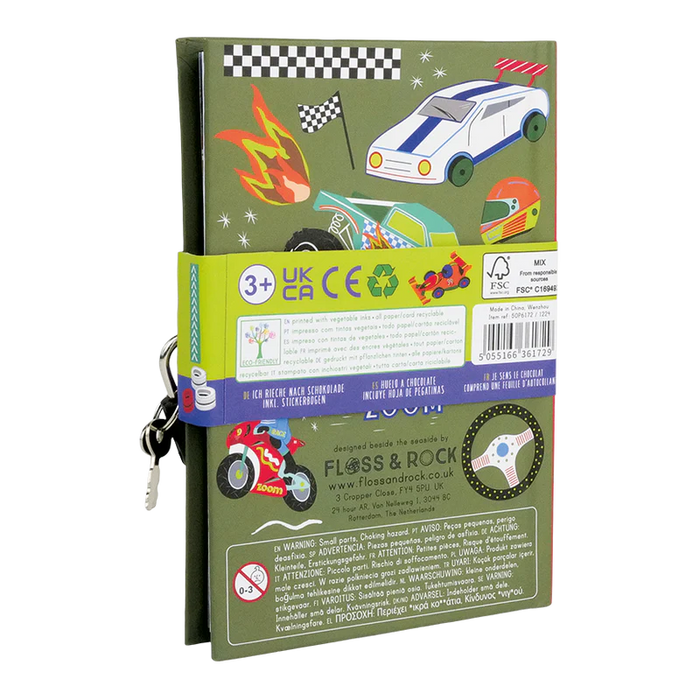 Floss & Rock Scented Secret Diary - Cars