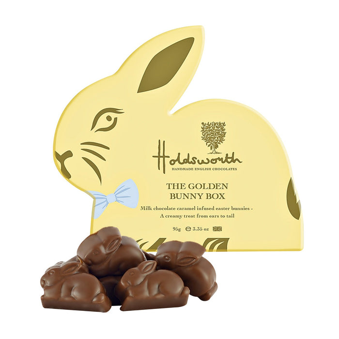Holdsworth Golden Bunny Box of Milk Chocolate Caramel Bunnies