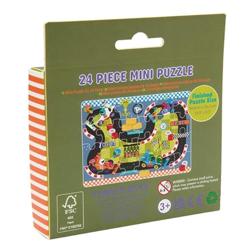 Floss & Rock Cars Mini Jigsaw Puzzle 24 Piece