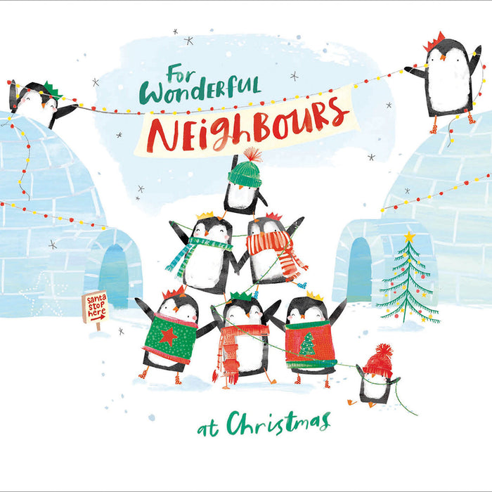 Woodmansterne 'Wonderful Neighbours' Christmas Card