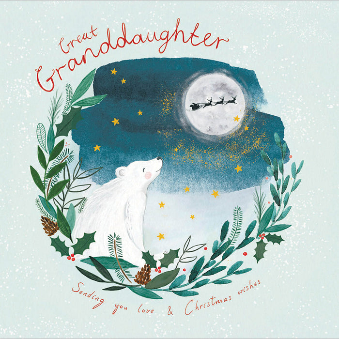 Woodmansterne 'Granddaughter' Christmas Card