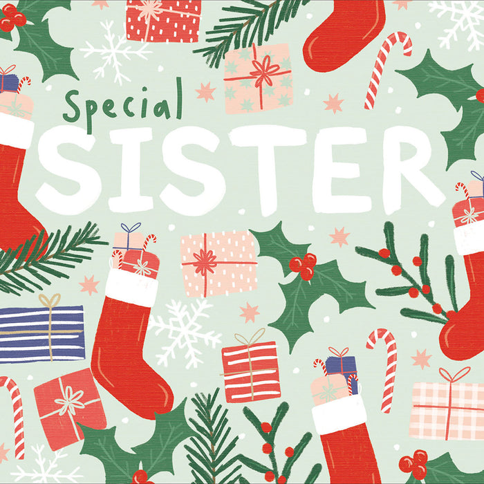 Woodmansterne 'Special Sister' Christmas Card