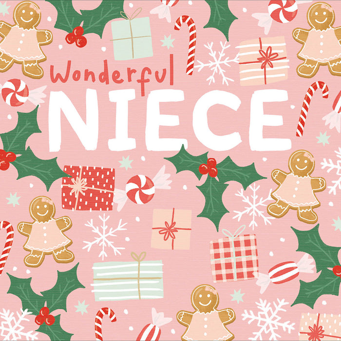 Woodmansterne 'Wonderful Niece' Christmas Card