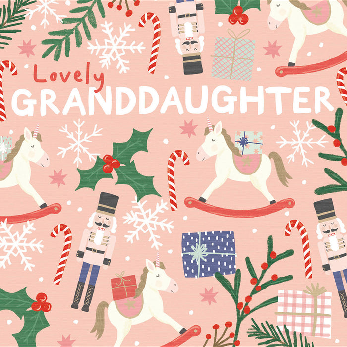 Woodmansterne 'Lovely Granddaughter' Christmas Card