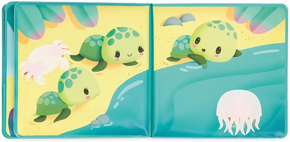 Juratoys Janod Magic Bath Book The Life of Sea Turtles
