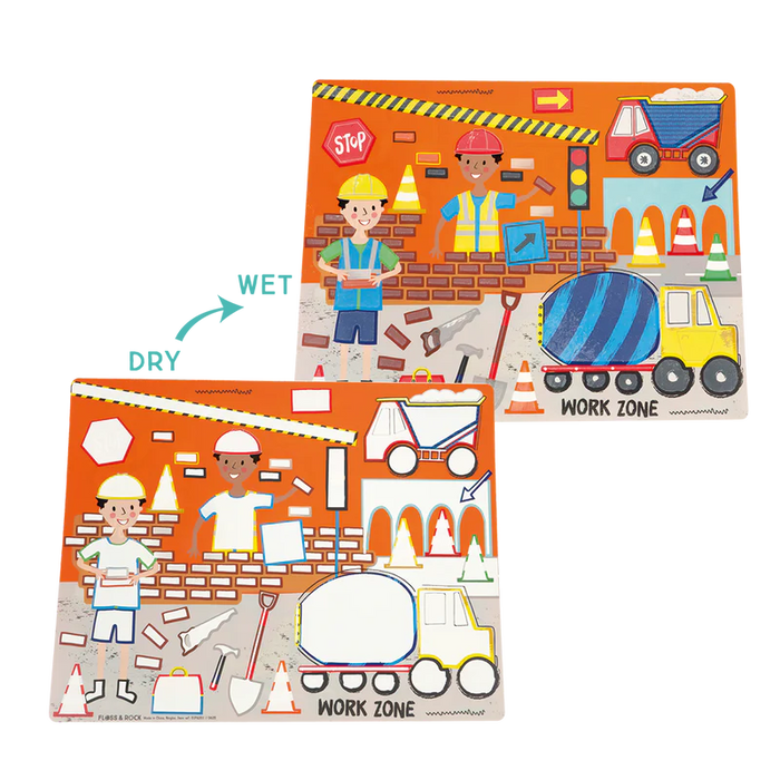 Floss & Rock Magic Water Placemats - Construction