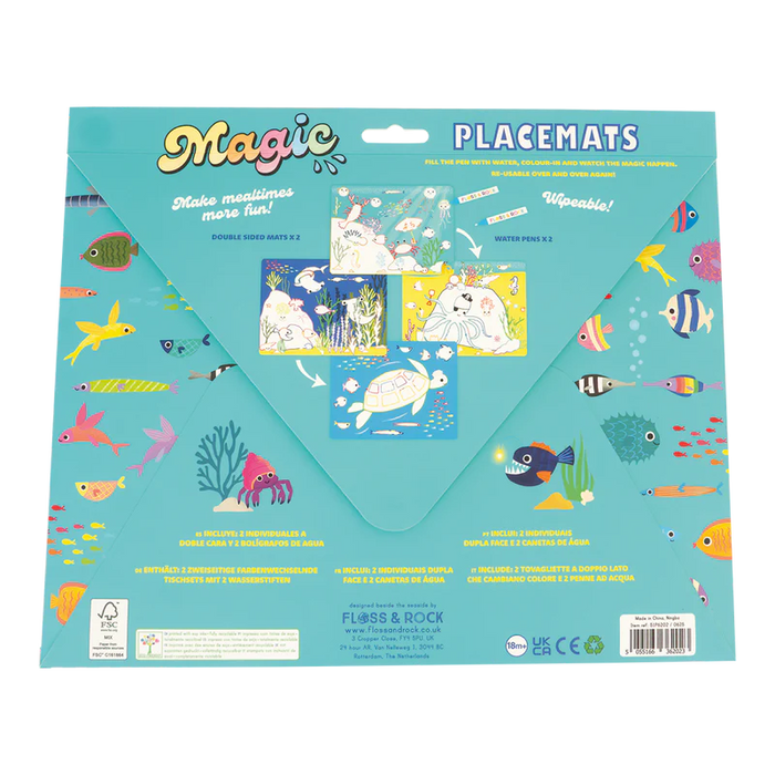 Floss & Rock Magic Water Placemats - Ocean