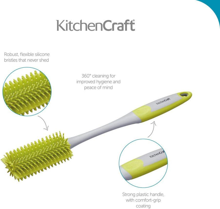 KitchenCraft Antibacterial Silicone Bottle Brush