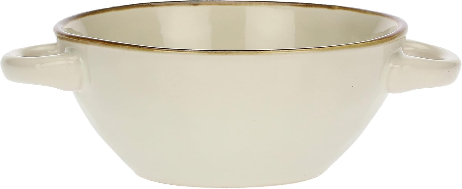 Lenet Concert Avorio Soup Bowl With Handles