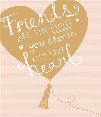 UKG 'Friends Are The Family You Choose' Birthday Card