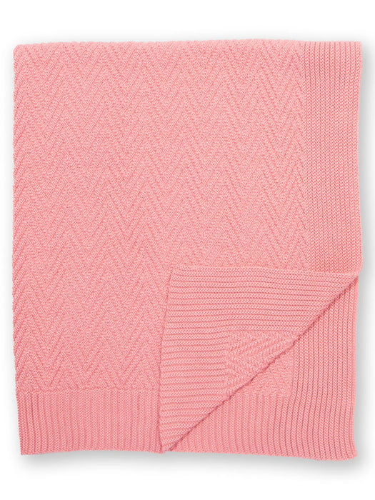 Kite Heirloom Knit Blanket Dusky Pink
