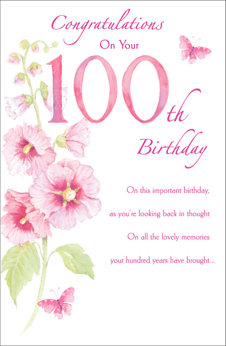 UKG 'Congratulation Your 100' Birthday Card