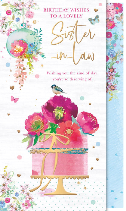 Words & Wishes 'To A Lovely Sister-In-Law' Birthday Card