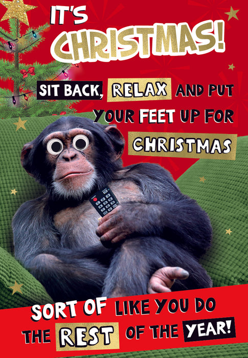 ICG Open Christmas Card - Chimp