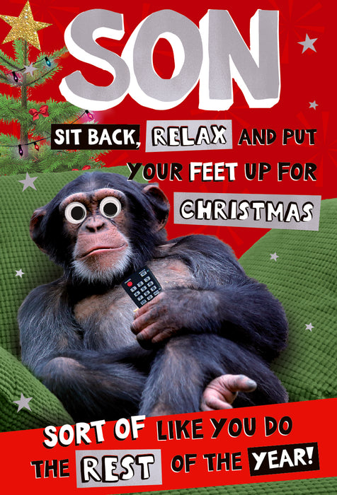 ICG 'Son Sit Back Relax And Put Your Feet Up' Christmas Card