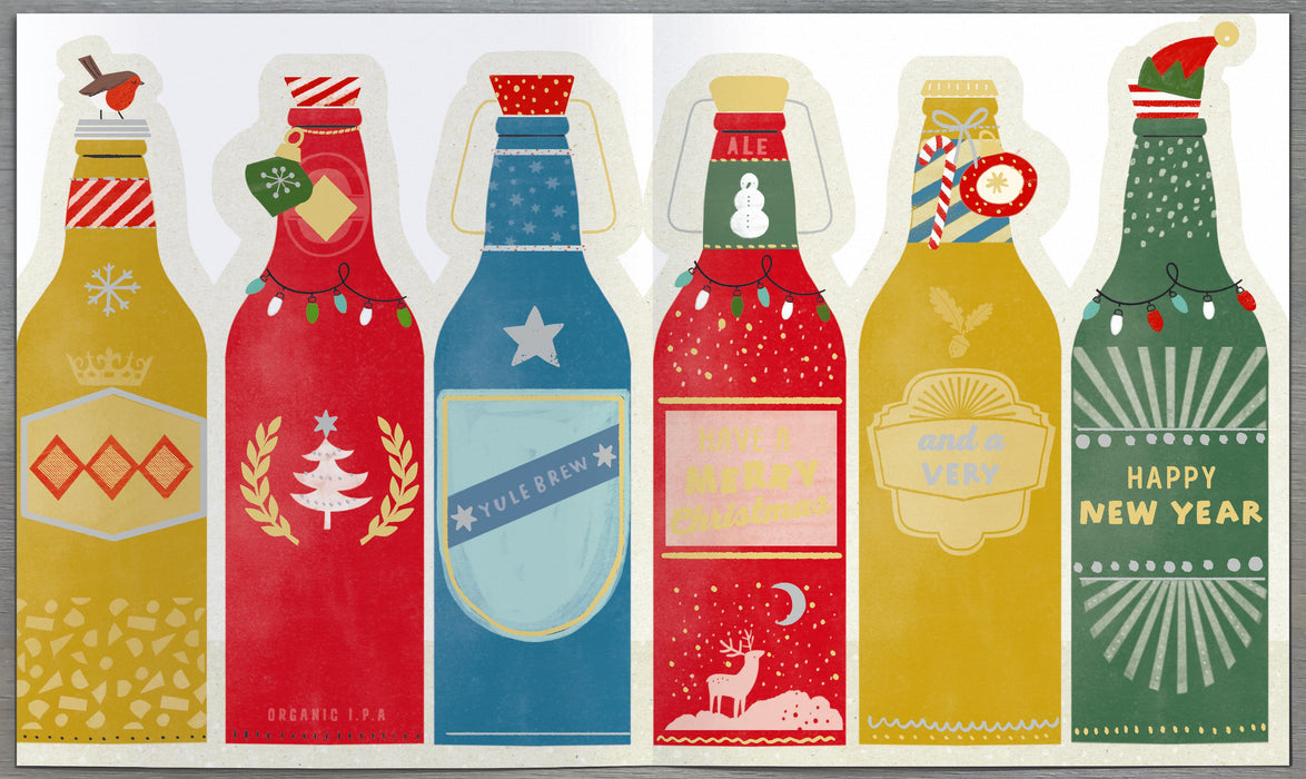 UKG 'DAD Beer Bottles' Christmas Card
