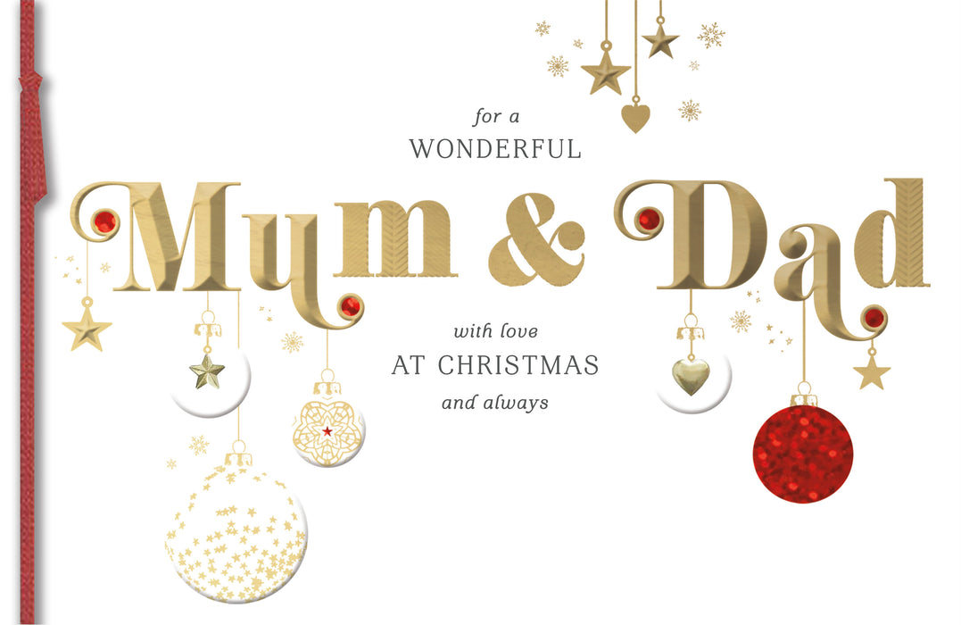UKG 'Wonderful Mum And Dad' Christmas Card