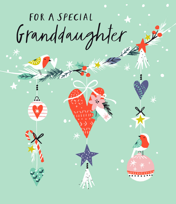UKG 'For A Special Granddaughter'Christmas Card