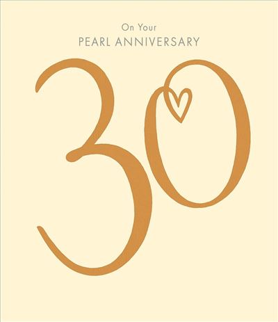 UKG '30 On Your Pearl Anniversary' Card
