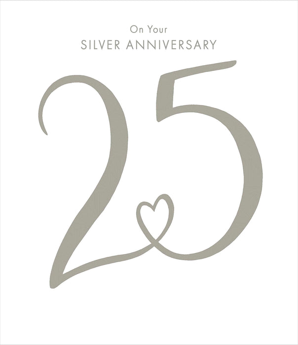 UKG '25th Wedding Anniversary' Card