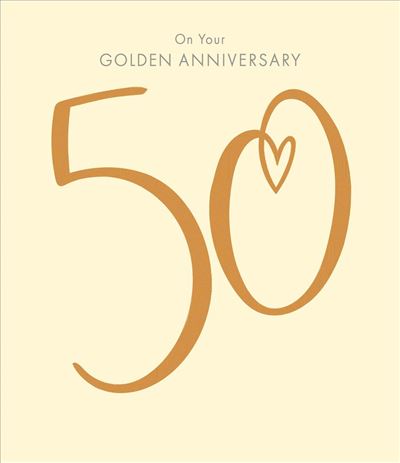 UKG '50 On Your Golden Anniversary' Card
