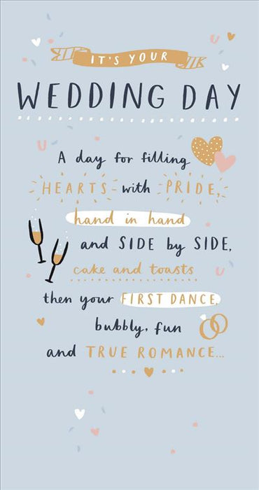 UKG 'It's Your Wedding Day' Card