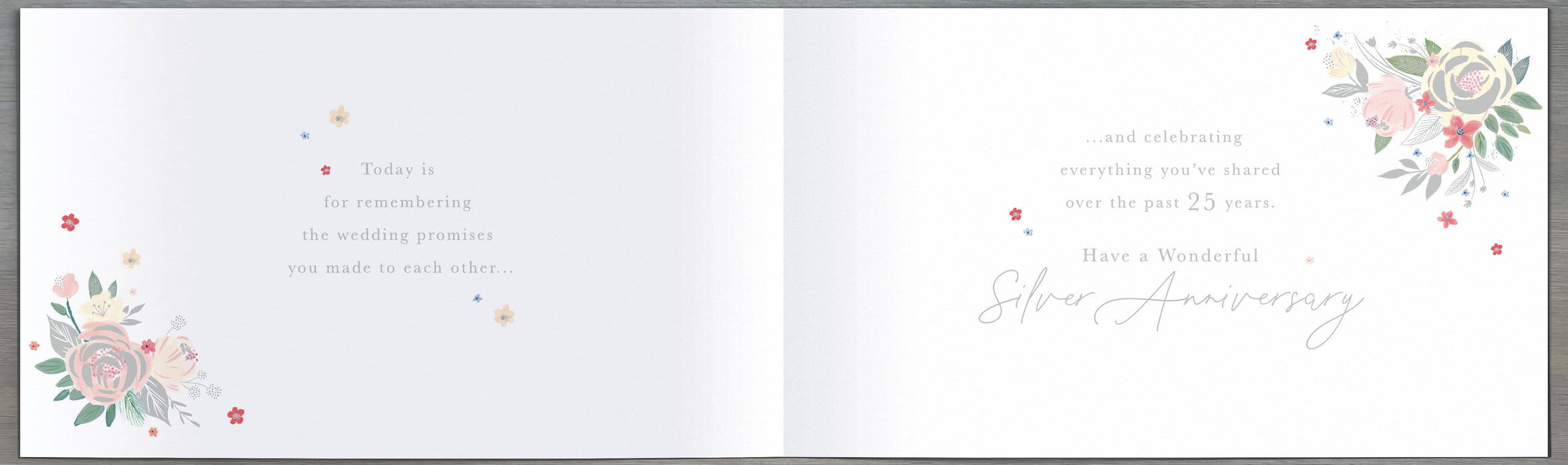 UKG 'On Your 25th Wedding Anniversary' Card