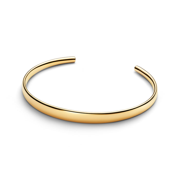 Pandora Engravable Open Bangle 14k Gold Plating