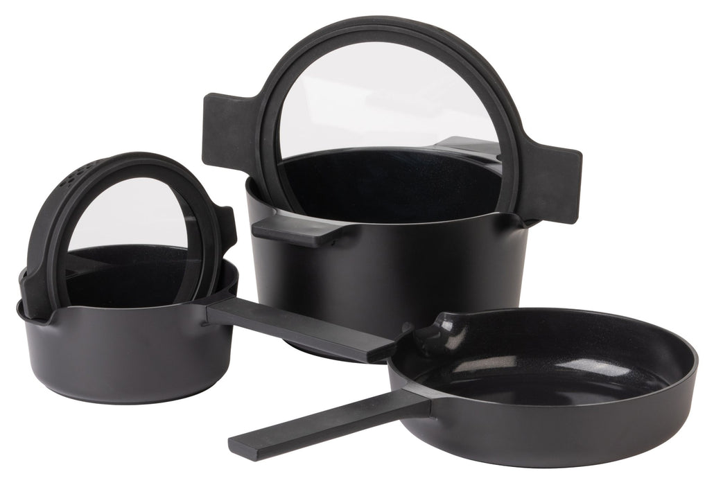 Luxe All-In-One Black Cookware Set