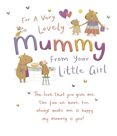 UKG 'For A Very Lovely Mummy' Mother's Day Card
