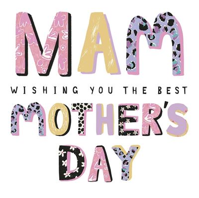 UKG 'Mam Wishing You The Best' Mother's Day Card