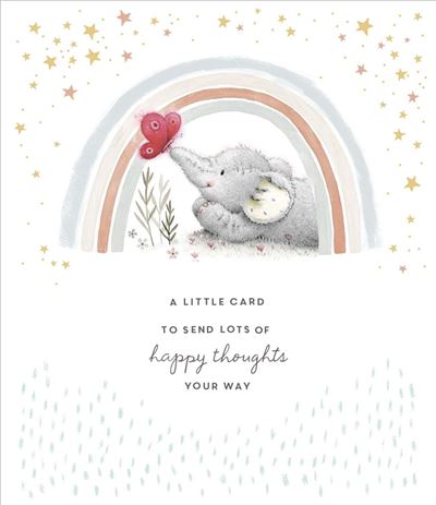 UKG 'A Little Card To Send Lots Of Happy Thoughts Your Way' Birthday Card